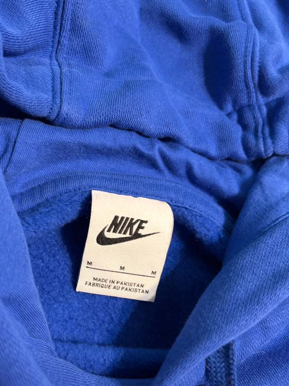 Nike Royal Blue Hooded Sweatshirt Unisex Womens Mens Size Medium